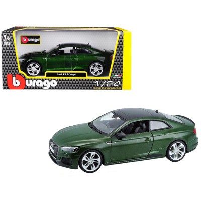 Audi RS 5 Coupe Metallic Green Metallic with Black Top 1/24 Diecast Model Car by Bburago