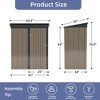 NicBex 5x3 Ft Outdoor Storage Shed with Sloping Roof and Lockable Door for Backyard Garden,Patio - 3 of 4