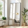MAYEERTY Aluminum Rectangle Black Full Length Mirror with Stand for Living Room Bedroom - 2 of 4