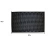 HomeRoots 18" X 30" Black Rubber Outdoor Door Mat - 3 of 4