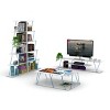 Vynxaria Tars Mid-Century Modern TV Stand ¨C 56" Open Storage with 4 Shelves - 3 of 4