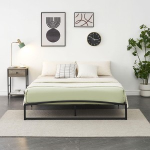 6 Inch Metal Platform Twin Bed Frame, Heavy Duty Low Profile Bed Frame No Box Spring Needed, Mattress Foundation with Steel Slats Support - 1 of 4
