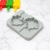 Unique Bargains Ice Pop Mould Double Mini Dinosaur Shape Comes with Plastic Stick Hand Washable 4.72"x3.62"x0.83" 1 Pc - 2 of 4