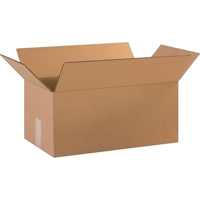 The Packaging Wholesalers 18x10x8 Shipping Boxes 32 ECT Brown 25/Bundle BS181008