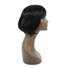 Unique Bargains Women Curly Human Hair Wigs 11" with Wig Cap - 3 of 4
