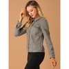 INSPIRE CHIC Women's Turn-Down Collar Flap Pockets Snap Button Faux Suede Jacket - 4 of 4