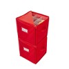 Ornament Storage Organizer with Drawer Divider 27ct - Simplify: Holiday Container, Protective Zipper Lid, Carry Handles - image 2 of 4