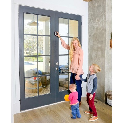 White Metal Childproof Door Guardian Lock - 2 Pack