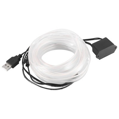 Unique Bargains Car Interior Usb El Wire String Strip Cold Light Set 4  Meter/13ft Red : Target