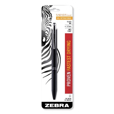 Zebra Sarasa Grand Retractable Gel Pen Medium 0.7 mm Black Ink/Barrel 45111