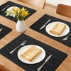 REGALWOVEN Placemats Set of 6 Leather Placemats for Kitchen Dining Table Decor - 2 of 4