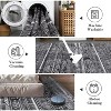 Washable Distressed Area Rug for Bedroom, Ultra Thin Floor Carpet, Non-Slip Lightweight Mat for Dining Room Bedroom Living Room, Black 10*13ft - 4 of 4