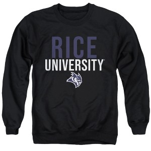 Rice University Official Stacked Adult Crewneck Sweatshirt - 1 of 4