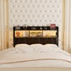 Aheaplus Upholstered Headboard with Storage Shelf, Charging Station and LED Light - 2 of 4