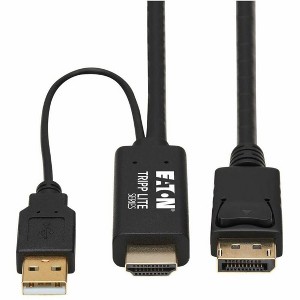 Tripp Lite HDMI to DisplayPort Adapter Cable, Active 4K, Male-To-Male, Model P56702M - 1 of 4