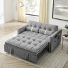 TiramisuBest 3 in1 Pull out Sleep Sofa Bed Loveseat Couch with Adjustable Backrest Side Pockets and Lumbar Pillows for Living Room - 3 of 4
