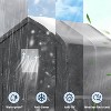 GustoWave 10x10FT Outdoor Portable Storage Shed with Roll-Up Door for Motorcycle, Garden and Tools - 4 of 4