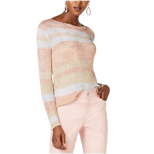 I.N.C International Concepts Womens Metallic Pullover Sweater, Metallic, X-Large - 1 of 1