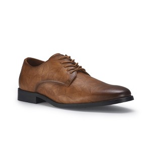 Ferro Aldo Mens Caleb MFA19712 Fashion Derby Dress Shoes with Geometric Pattern - 1 of 4