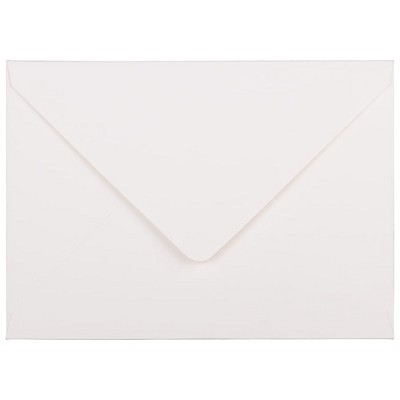 JAM Paper A7 Strathmore Invitation Envelopes w/Euro Flap 5.25x7.25 White 1921397I