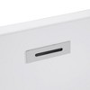 59" Acrylic Freestanding Bathtub with Unique Pleated Design: , Gloss Black Finish, Chrome Overflow & Pop-Up Drain - 2 of 3
