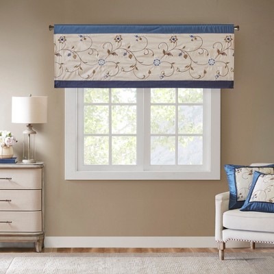50x18" Monroe Embroidered Window Valance