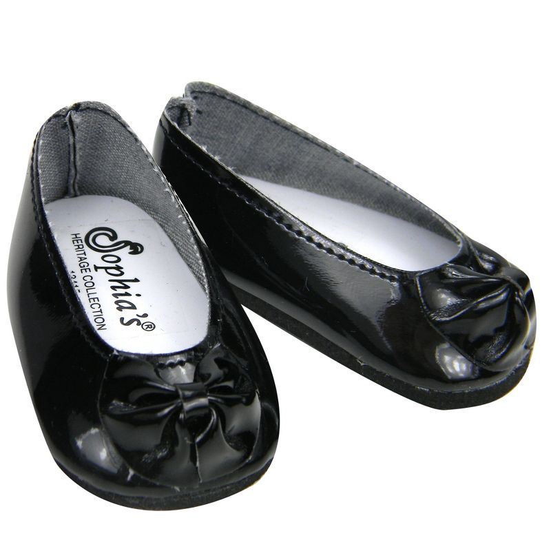 Sophia’s Faux Patent Leather Dress Shoes for 18" Dolls, Black, 1 of 6
