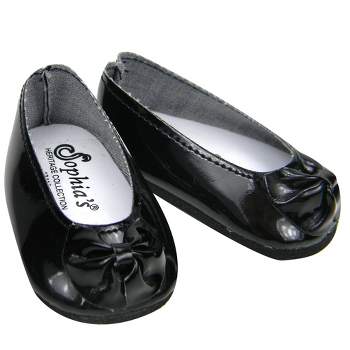 Sophia’s Faux Patent Leather Dress Shoes for 18" Dolls, Black