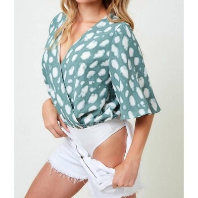 Women's Overlap Bodysuit - Saints & Hearts