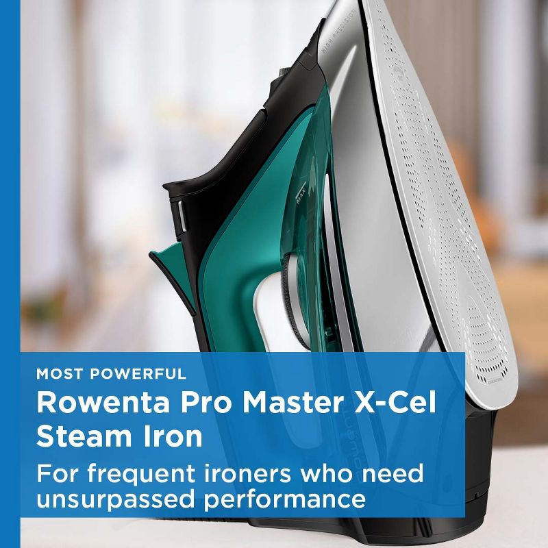 Rowenta Steam Pro Master Xcel Clothes and Garment Black /Teal, 3 of 14