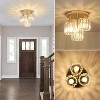 KTMBDW 3-Light Semi-Flush Mount Ceiling Light Fixture with Glass Shades, Ideal for Kitchen, Bathroom, Bedroom, Closet Light, Home Essentials - 3 of 4
