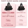 Itopfox Large Waterproof Diaper Bag Tote with Pacifier Case, Shoulder Straps & Stroller Clips for Moms and Dads, Black - 4 of 4