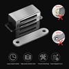 OnarWay Magnetic Door Catch 8 Pack, 15 lbs Pull Strength Cabinet Latches, Stainless Steel Chrome Door Closers for Kitchen, Bathroom, Cupboards - 3 of 4