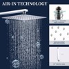 PAGED Shower Faucet Set Wall Mounted Rain Shower Head with 10" Rainfall Shower Head and Handheld Shower Faucet for Bathroom, Restroom - 3 of 4