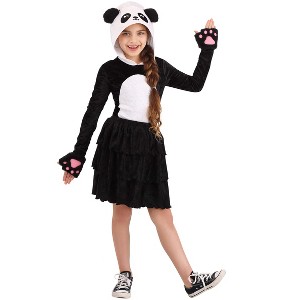 HalloweenCostumes.com Party Dress Panda Girl's Costume - 1 of 4