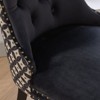 Okak Farmhouse Upholstered Dining Chairs Set of 2, Solid Wood Leg Nailhead Trim, Comfy Velvet Tufted Accent Side Chairs for Dining Table - 3 of 4