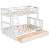 Merax Convertible Twin over Full Bunk Bed with Built-in Storage Drawers - 3 of 4