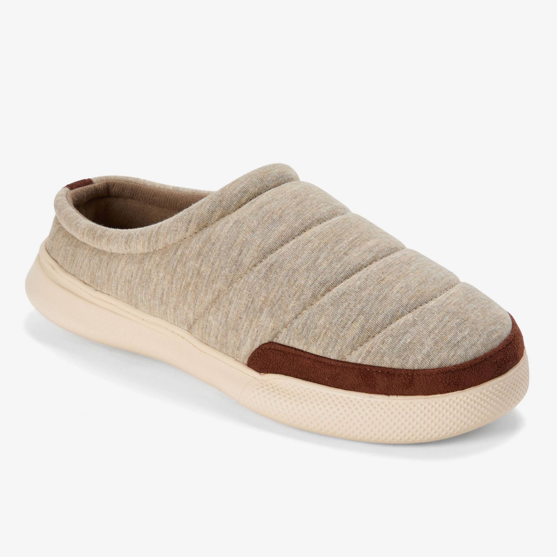 dluxe by dearfoams Men's Monte Slide Slippers - Tan S