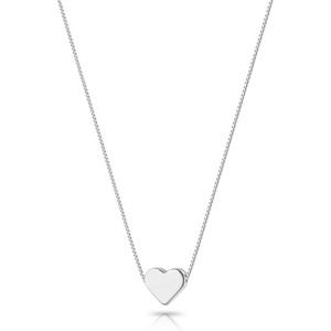 Gold Heart Necklace for Women Trendy 14K Gold/Silver Plate Cute Heart Pendant Choker Necklaces - 1 of 4