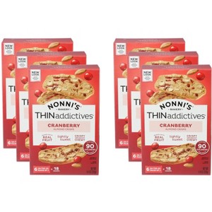 Nonnis Thins Cranberry Almond - Pack of 6 - 4.44 oz - 1 of 2