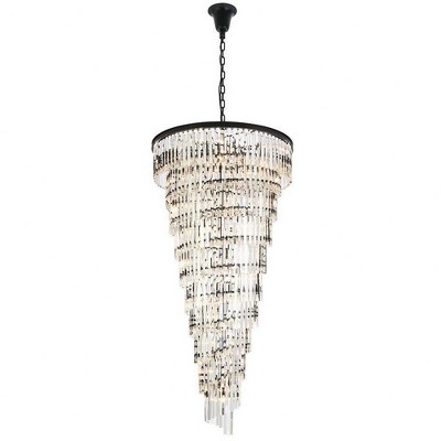 Elegant Lighting Sydney 42 - Light Chandelier in  Matte Black