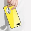 Reiko iPhone 8 Plus Hard Glass Design TPU Case in Yellow - 2 of 4