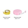 Unique Bargains Retractable Fiber ABS Plastic Cloth Sewing Soft Tape Measure 3 Pcs - 2 of 4