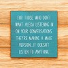 Slickblue Funny Alexa Wood Sign, Knotty Pine Material, Wall or Shelf Decor, Rustic Style, 7x7 Inches, Multiple Colors - 3 of 3