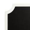 Kate and Laurel Hogan Framed Scallop Chalkboard, 23.5x36, White - 2 of 4