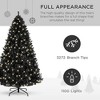 Best Choice Products Pre-Lit Black Christmas Tree, Artificial Holiday Decoration w/ Branch Tips, Incandescent Lights - 3 of 4