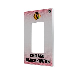 NHL Western Conference Teams Linen Hidden-Screw Light Switch Plate for Single Rocker - 1 of 4