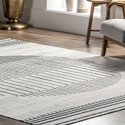 Serene Sunlight Easy-Care Viscose Blend 8' x 10' Area Rug in Beige