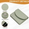 Unique Bargains PU Leather Wallet Slim Business Card Cases 2 Pcs 4.1" x 3.3" - 4 of 4