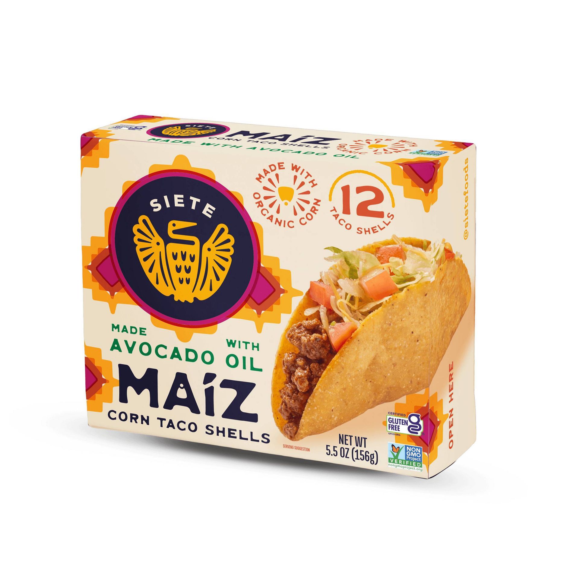 Siete Maiz Hard Corn Taco Shells - 5.5oz/12ct